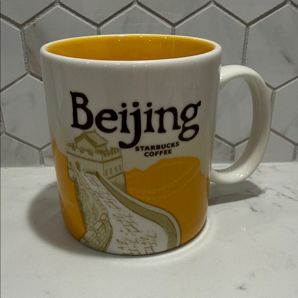 Starbucks Beijing Mug - Vibrant Yellow and White - Picture 1 of 7